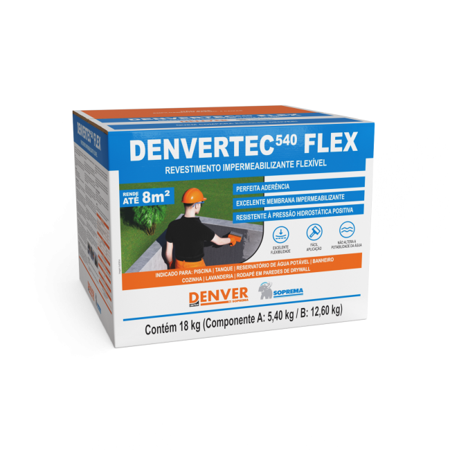 DENVERTEC 540 FLEX - Revestimento impermeabilizante flexível